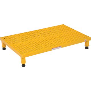 Vestil Adjustable Work Mate Stand   Serrated Deck, 36 Inch L x 24 Inch W, 8