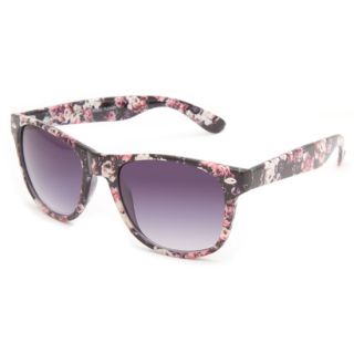Rebel Flower Sunglasses Black/Pink One Size For Women 234075177