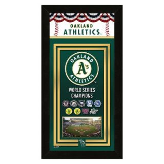 MLB Oakland Athletics Framed Championship Banner