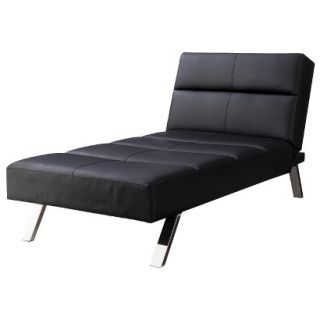 Convertible Chaise Lounge Union Chaise Lounge   Black