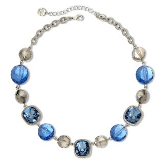 MONET JEWELRY Monet Silver Tone Blue Collar Necklace