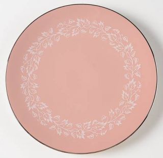 Flintridge Brocade Rose (Coupe) Salad Plate, Fine China Dinnerware   Rose Backgr