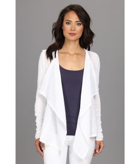 Calvin Klein Flyaway Viscose Blend w/ Linen Sweater Womens Sweater (White)