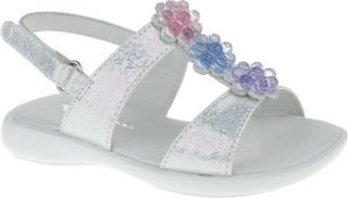 Girls Nina Cayliss   White Multi Shimmer Sandals