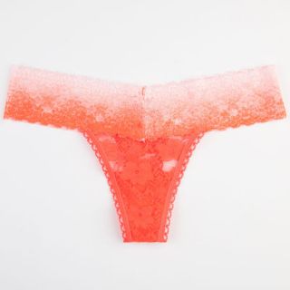 Lace Ombre Thong Coral In Sizes Medium, Small, Large For Women 235351313