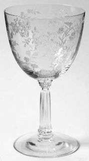 Fostoria Bouquet (Stem#6033,Etch #342) Water Goblet   Stem #6033, Etch #342