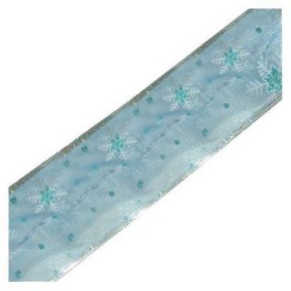 LED Battery Operated Lighted Ribbon Ice   Blue