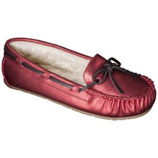 Womens Chaia Sparkle Moccasin Slipper   Red 5 6