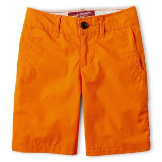 ARIZONA Poplin Chino Shorts   Boys 6 18, Orange, Boys