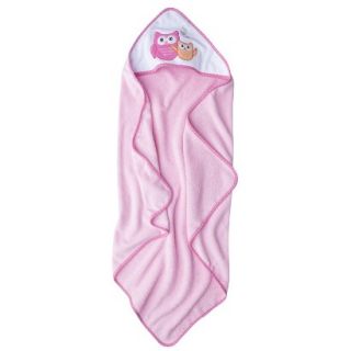 Circo Newborn Girls Hooded Owl Towel   Pink