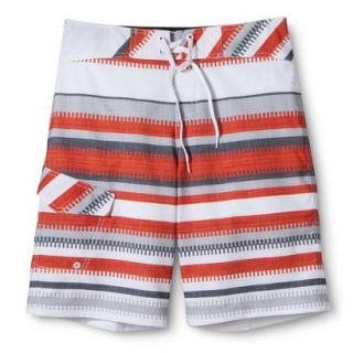 Mossimo Supply Co. Mens 11 Striped Hybrid Short   Ripe Red 30