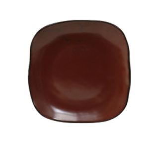 Tuxton 7 1/4 Square Ceramic Plate   Red Rock