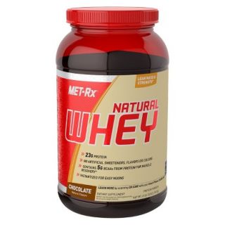 MET Rx Natural Whey Chocolate Dietary Supplement   32 oz