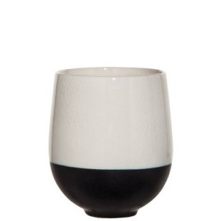 Threshold Color Block Cup Vase   White/Black 5