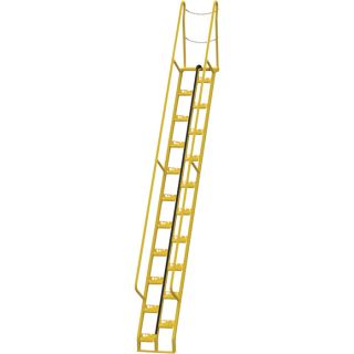 Vestil Alternating Tread Stairs   13 Ft. H, 56 Degree Angle, 21 Steps, Model