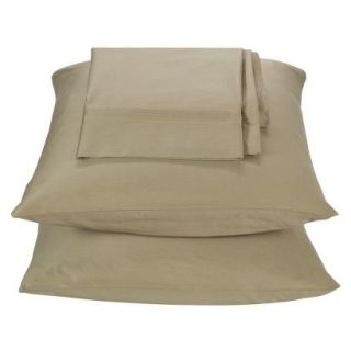 Threshold 325 Thread Count Organic Cotton Pillowcase Set   Tan (Standard)