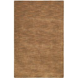 Hand tufted Brown Abstract Wool Rug (8 X 10)