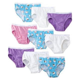Fruit Of The Loom Girls 9 pack Low Rise Brief Underwear   Assorted Colors 14