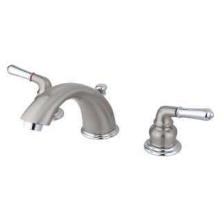 Widespead Two Tone Chome/Satin Nickel Bathroom Faucet