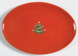 Waechtersbach Christmas Tree 10 Oval Serving Platter, Fine China Dinnerware   R