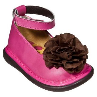 Little Girls Wee Squeak Ankle Strap Shoe   Hot Pink 7