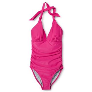 Womens 1 Piece Swimsuit  Pink S
