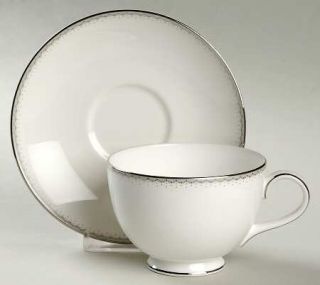 Royal Doulton Dentelle Footed Cup & Saucer Set, Fine China Dinnerware   Monique