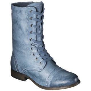 Womens Mossimo Supply Co. Khalea Combat Boots   Blue 7.5