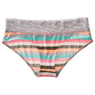 Xhilaration Juniors Micro With Lace Hipster   Primo Pink XS
