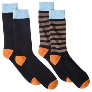 dENiZEN from the Levis brand Mens 2pk Stripe Crew Socks   Black/Assorted