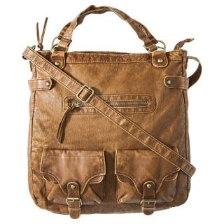 Mossimo Supply Co. Tote Handbag with Crossbody Strap   Brown