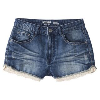 Mossimo Supply Co. Juniors High Waisted Denim Short with Lace Trim   13