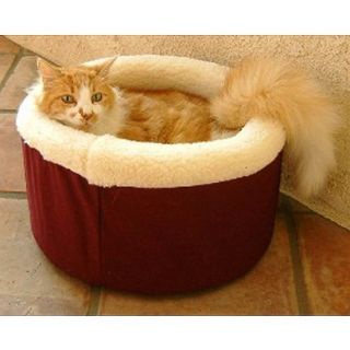 Majestic Pet Cat Cuddler Pet Bed   Burgundy (Small)