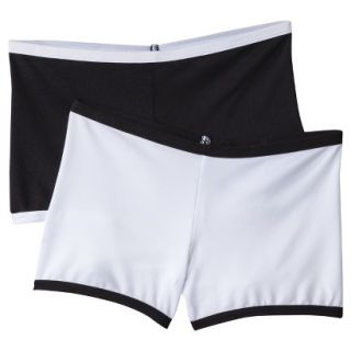 Hanes Girls Play Shorts   Black/White M