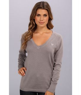 Fred Perry V Neck Sweater Womens Sweater (Gray)