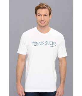 Travis Mathew Tennis Sucks Shirt Mens T Shirt (White)