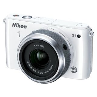 Nikon 1 S1 10.1MP Digital Camera with 11 27.5mm Lens   White
