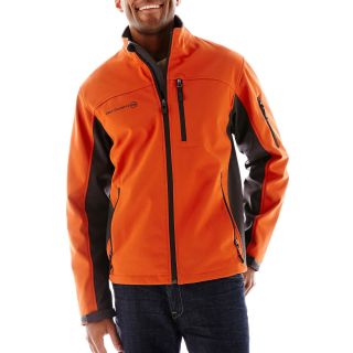 Free Country Soft Shell Water Resistant Color Blocked Jacket, Fire Brick/lead