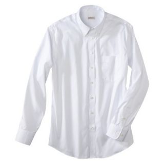 Merona Mens Ultimate Dress Button Down   True White L