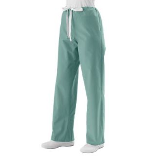 Medline Unisex Reversible Scrub Pants with Drawstring   Misty Green (Large)