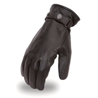 First Classics Mens Mid Weight Military Style Motorcycle Gloves   Black, 2XL,