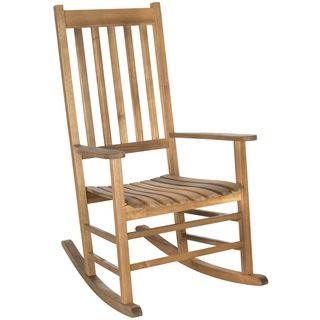 Safavieh Shasta Teak Finish Brown Acacia Wood Rocking Chair