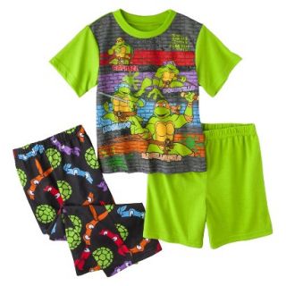 Teenage Mutant Ninja Turtles Toddler Boys 3 Piece Pajama Set   Green 2T