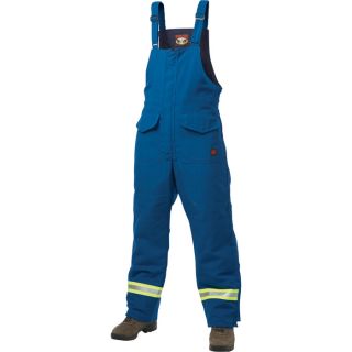 Tough Duck Flame Resistant Lined Bib Overall   Royal Blue, XL, Model F77601