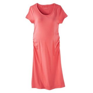 Liz Lange for Target Maternity Short Sleeve Shirt Dress   Melon S