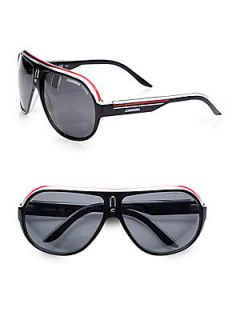 Carrera Black Shield Sunglasses   Black Red