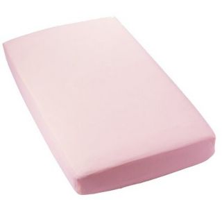Secure Fitting Pink Crib Sheet   Set of 2