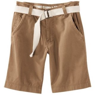 Mossimo Supply Co. Mens Belted Flat Front Shorts   Alamo Brown 40