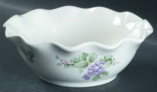 Pfaltzgraff Grapevine Small Round Fluted Bowl, Fine China Dinnerware   Stoneware