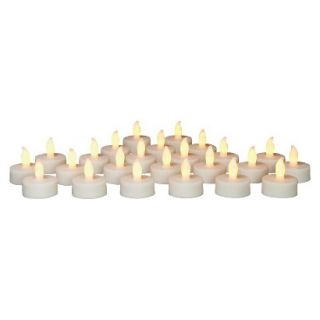 24pk White Flameless Tealight Set